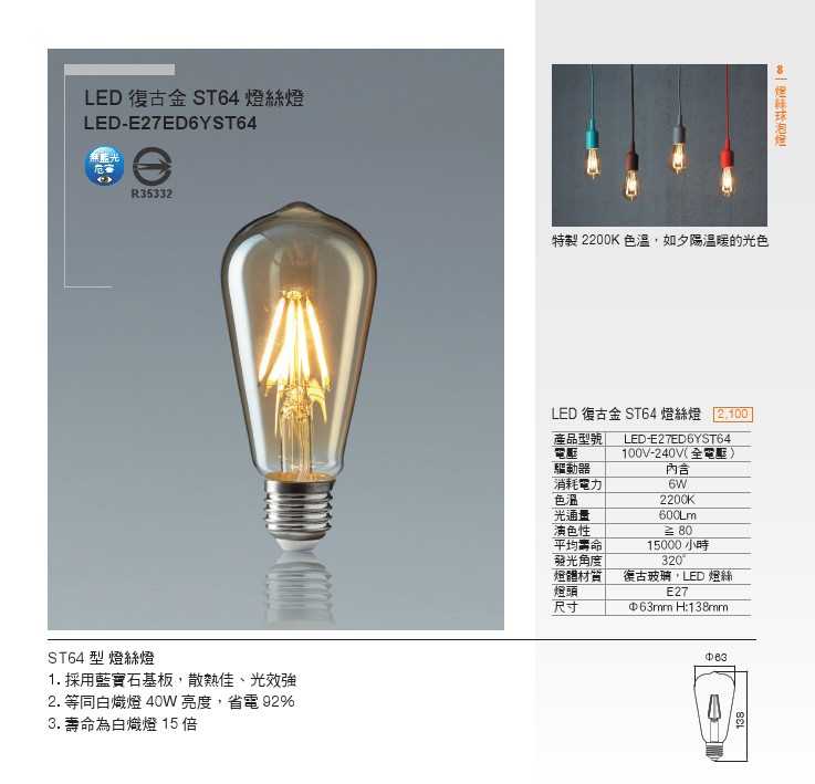 LED燈絲燈