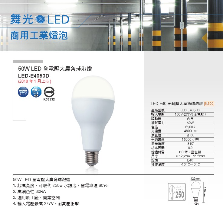LED商用工業燈泡