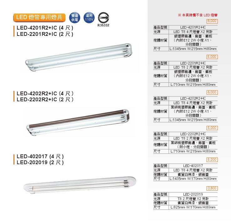 LED T8雙邊供電玻璃燈管
