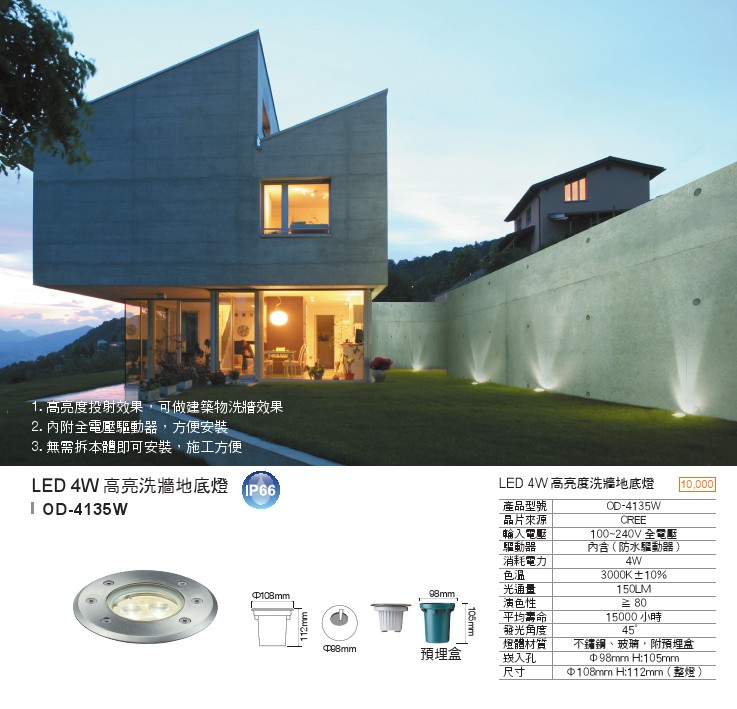 LED 高亮洗墻地底等