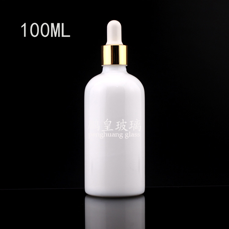 100ml白瓷圓柱形精油瓶