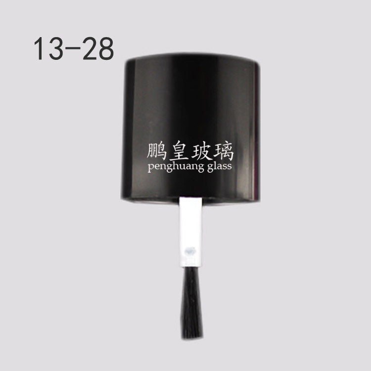 13-28 黑色光面單層甲油蓋+毛刷