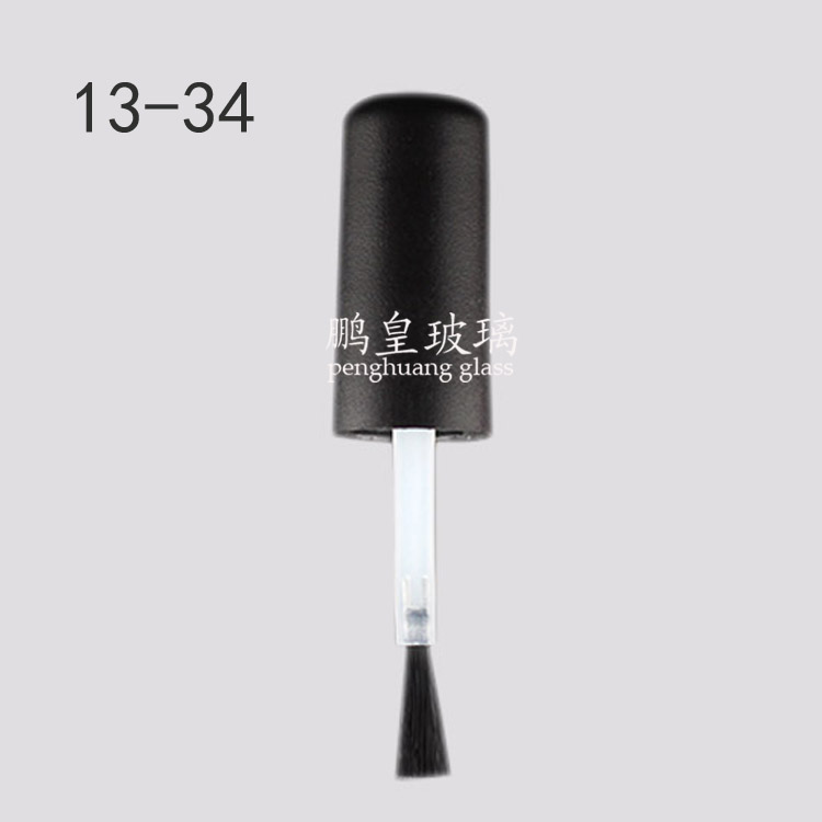 13-34 黑色磨砂指甲油蓋+毛刷