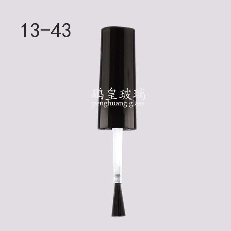 13-43 黑色光面指甲油蓋+毛刷