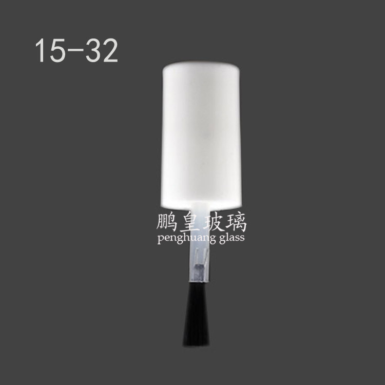 15-32白色光面指甲油蓋+毛刷