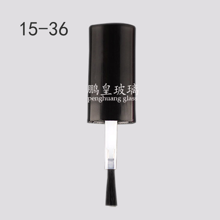 15-36 黑色光面指甲油蓋+毛刷
