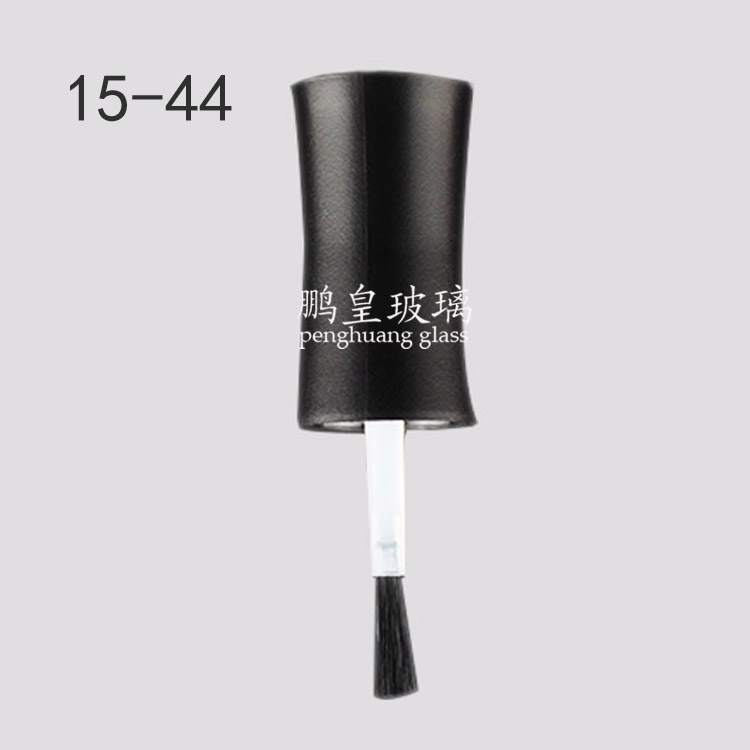15-44 2F黑色磨砂指甲油蓋+毛刷