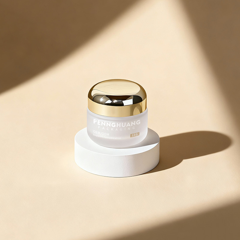 批發5-30g電鍍蓋眼霜面霜瓶50/100g玻璃面霜磨砂膏瓶護膚 品分裝瓶