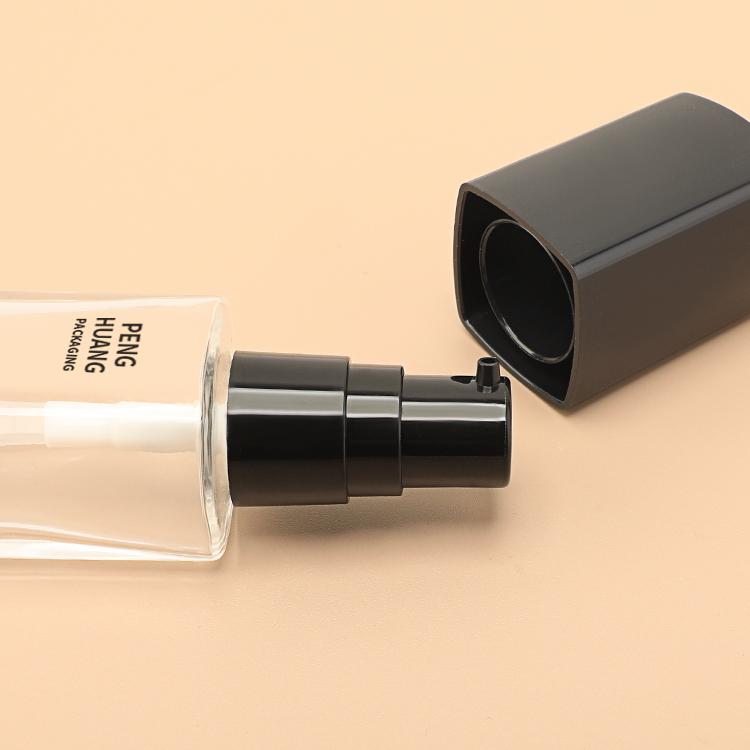 30ml粉底液方形瓶乳液玻璃瓶透明妝前乳瓶隔離霜瓶化妝品包材批發