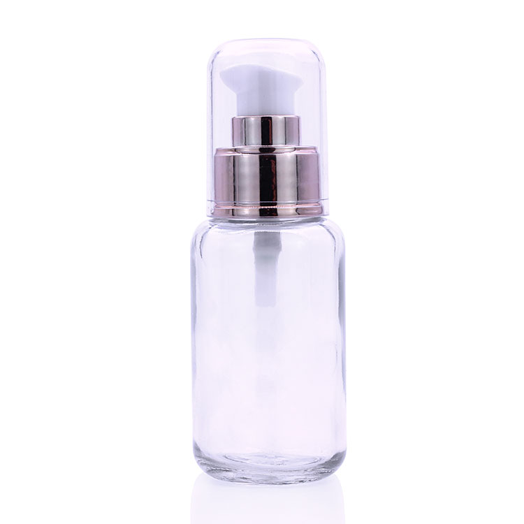 F004 pump bottle foundation glass bottle