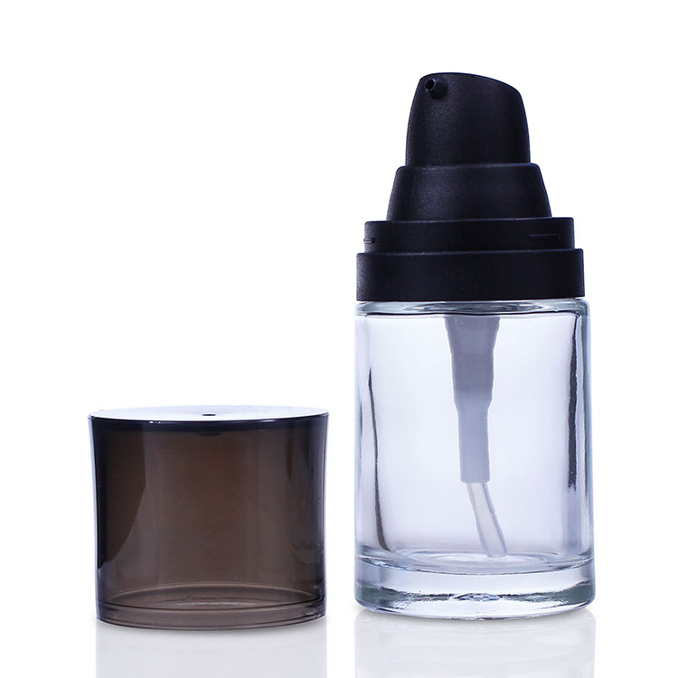 F012 pump bottle foundation glass bottle