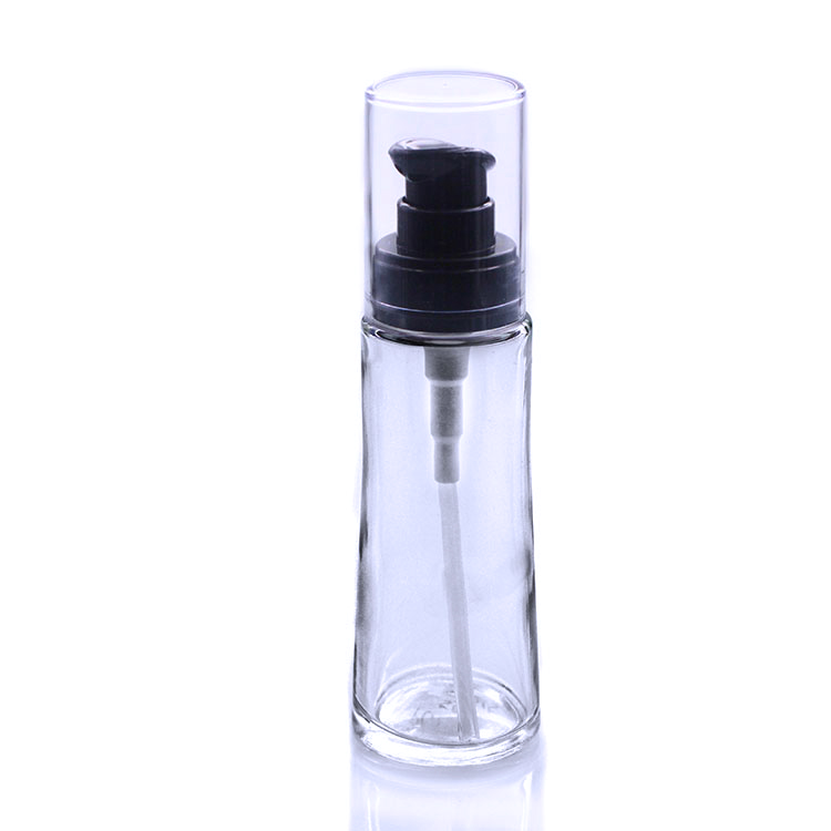 F017 pump bottle foundation glass bottle