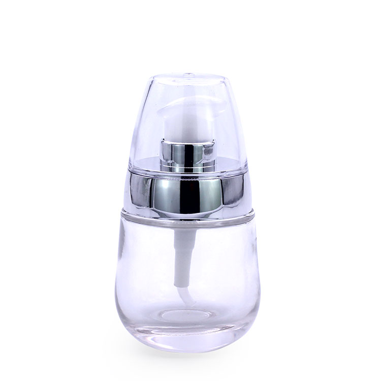 F022 pump bottle foundation glass bottle