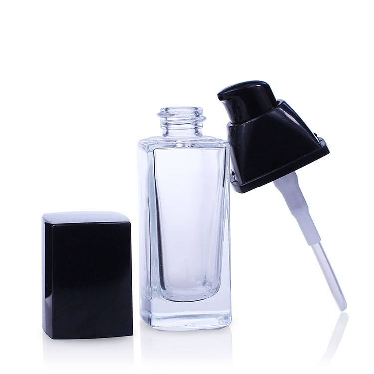 F026 pump bottle foundation glass bottle