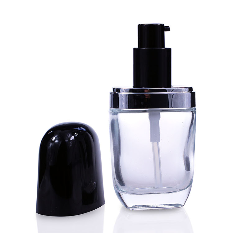 F028 pump bottle foundation glass bottle