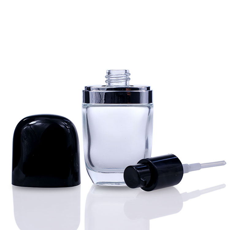 F028 pump bottle foundation glass bottle