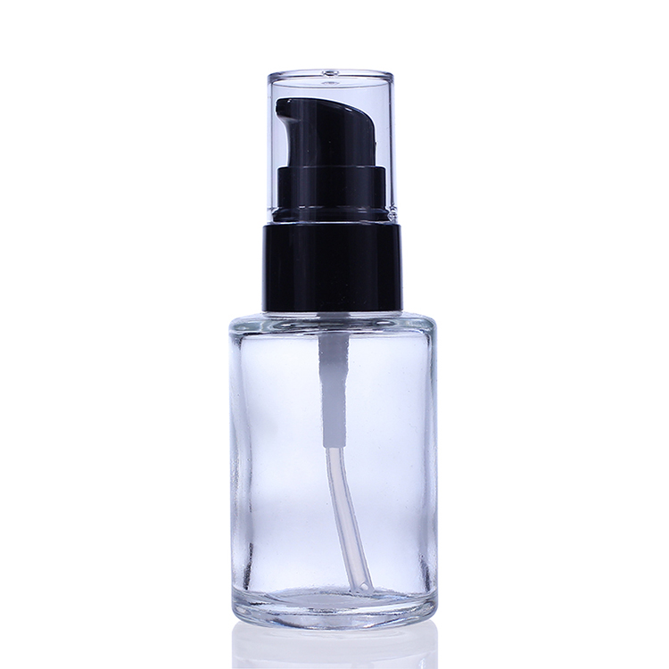 F034 pump bottle foundation glass bottle