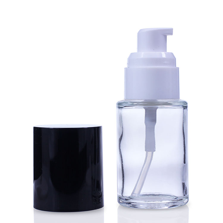 F037 pump bottle foundation glass bottle