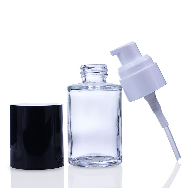 F037 pump bottle foundation glass bottle