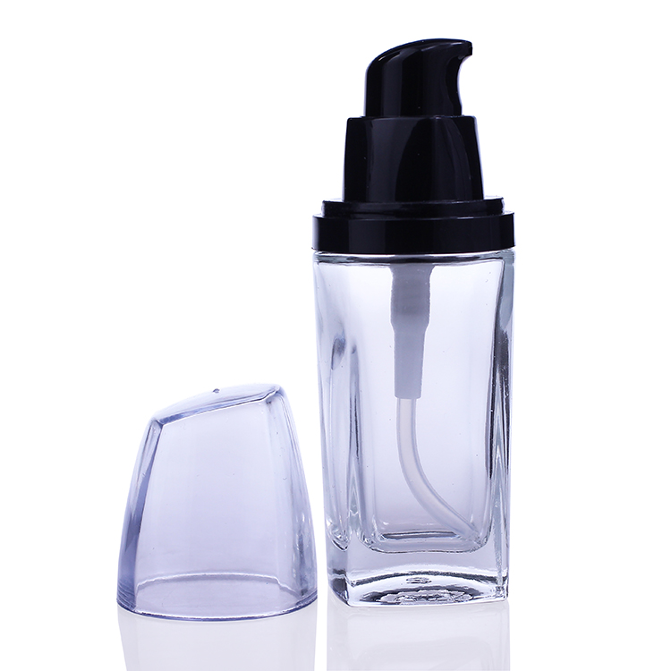 F041 pump bottle foundation glass bottle