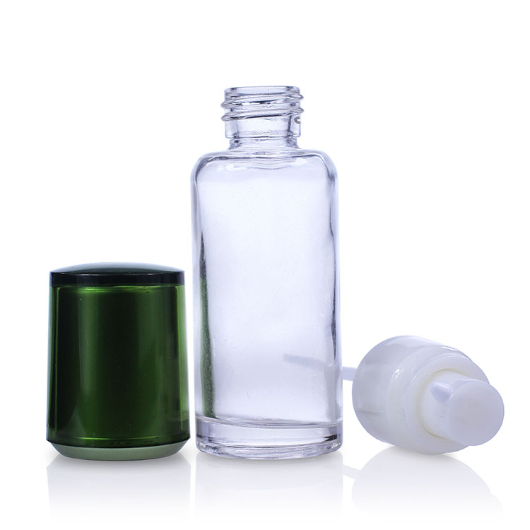 F046 pump bottle foundation glass bottle