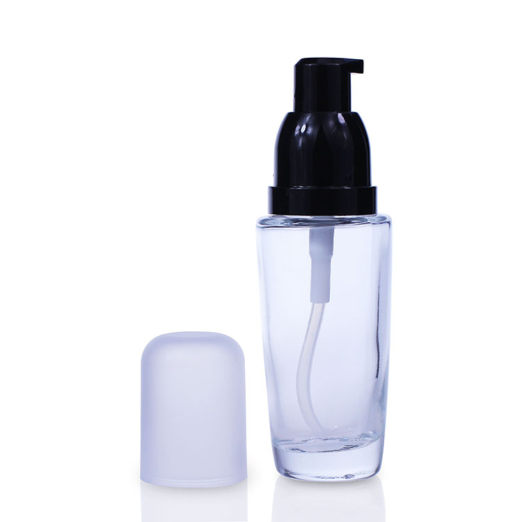 F048 pump bottle foundation glass bottle