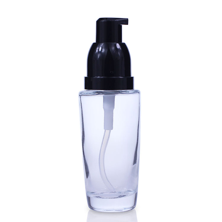 F048 pump bottle foundation glass bottle