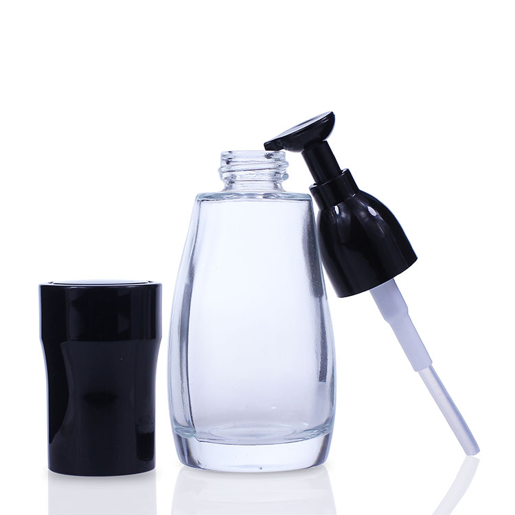 F050 pump bottle foundation glass bottle