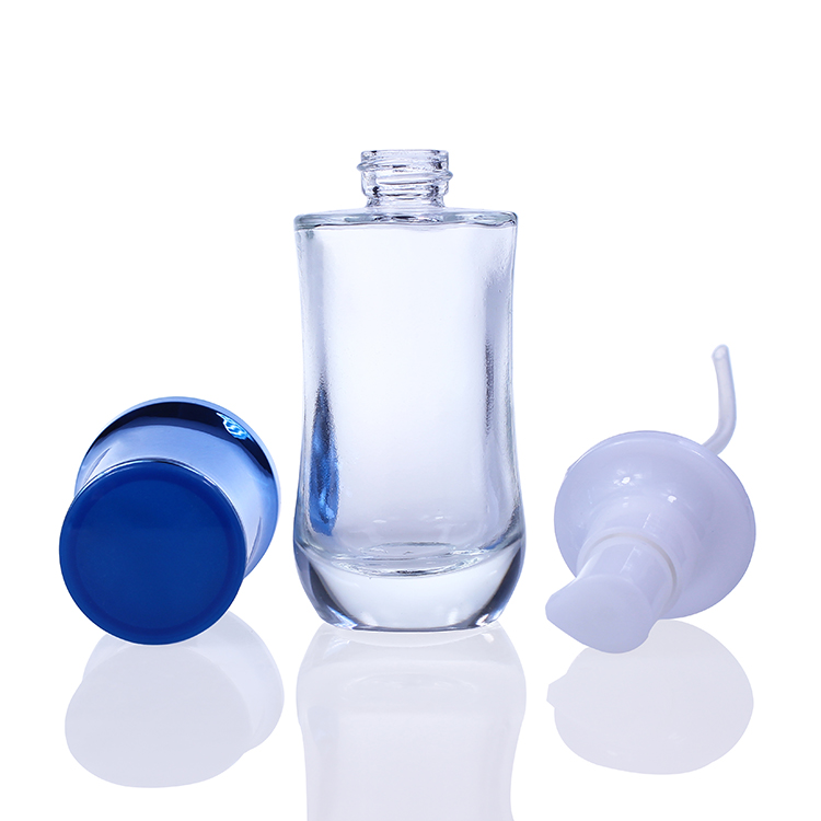 F051 pump bottle foundation glass bottle