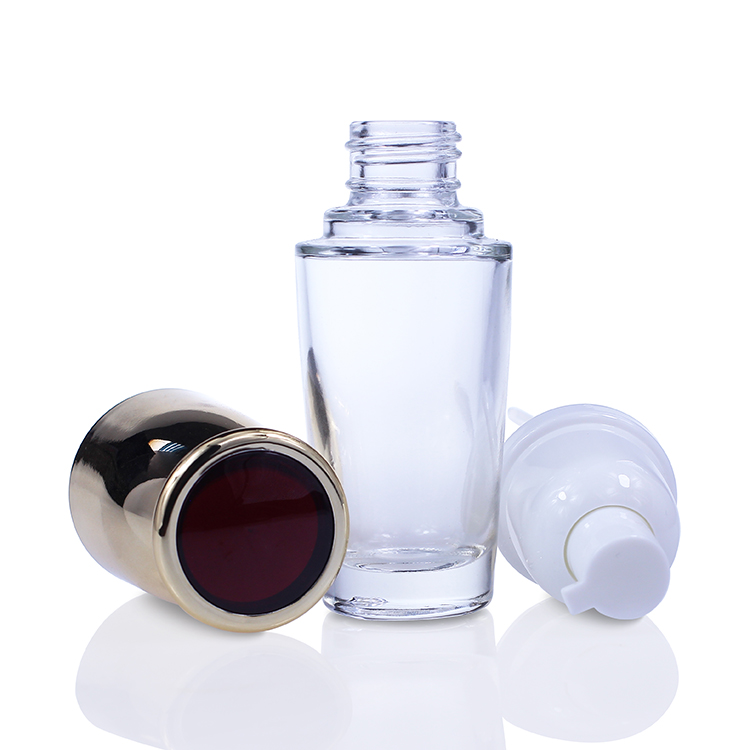 F055 pump bottle foundation glass bottle