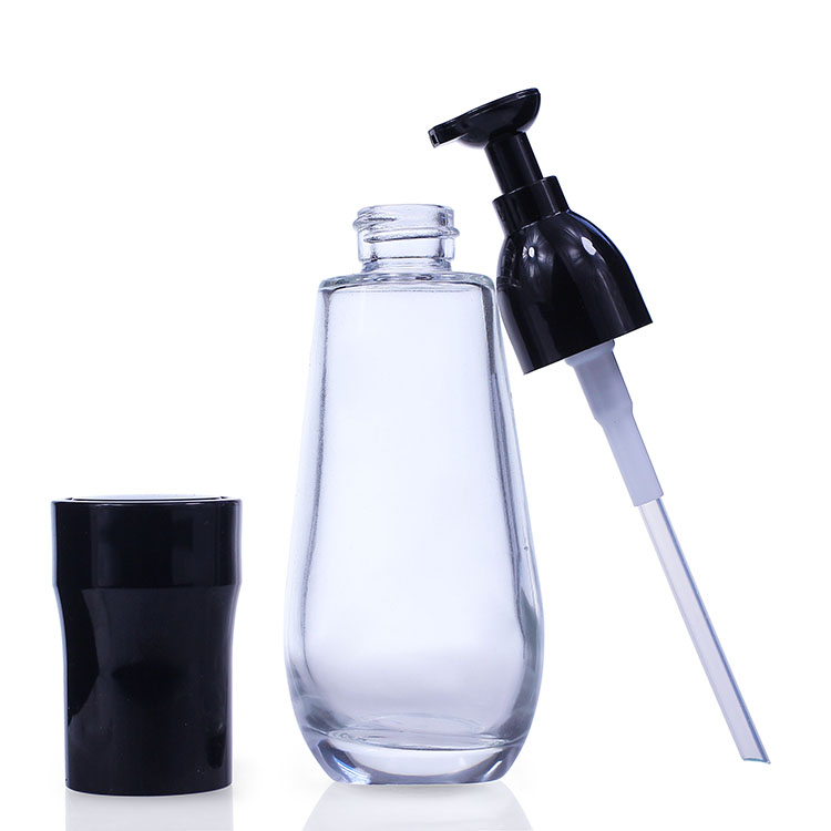 F056 pump bottle foundation glass bottle