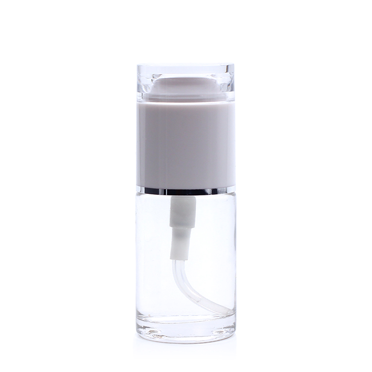 F058 pump bottle foundation glass bottle