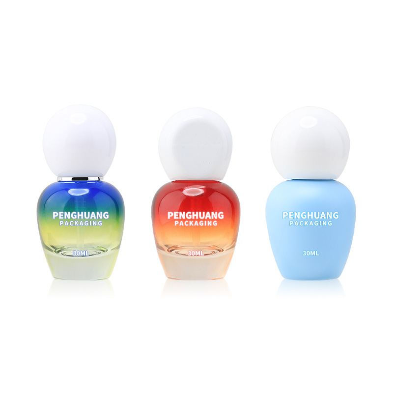 30ml粉底液瓶子彩色噴漆櫻桃瓶乳液按壓泵頭瓶化妝品包材源頭批發(fā)