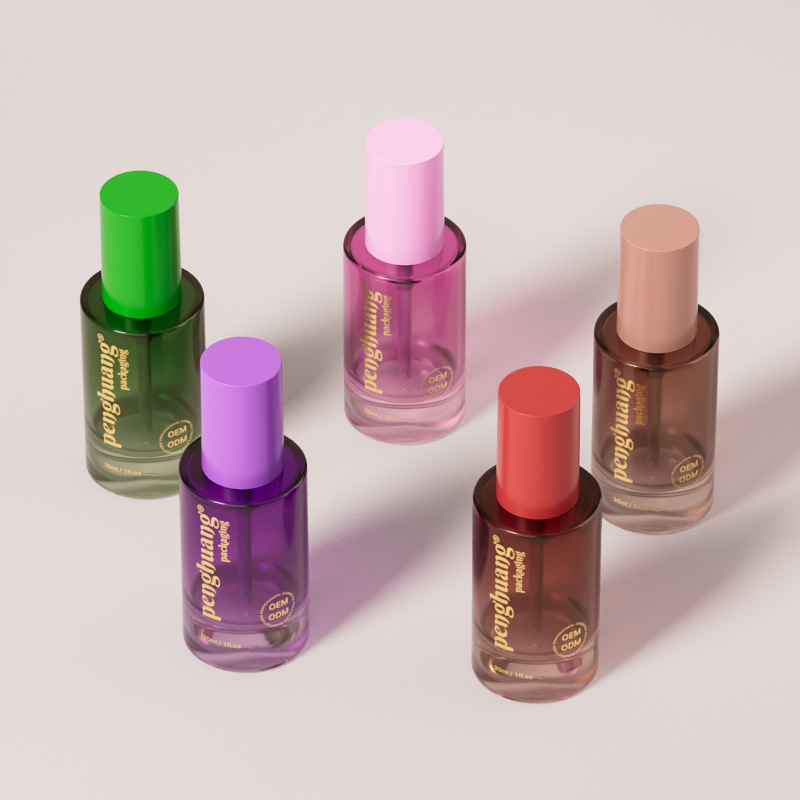 定制便攜30ml粉底液瓶乳液瓶 平肩隔離乳素顏霜空瓶 玻璃化妝品瓶