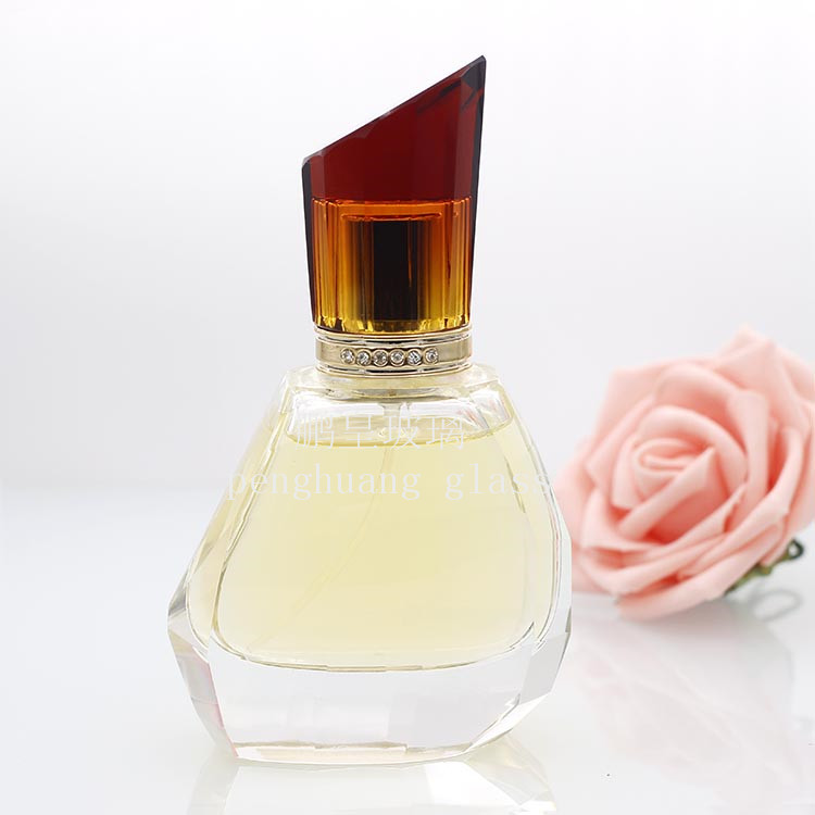 50ml 晶質料拋光高檔香水瓶 多切面 配亞克力蓋子水晶蓋子