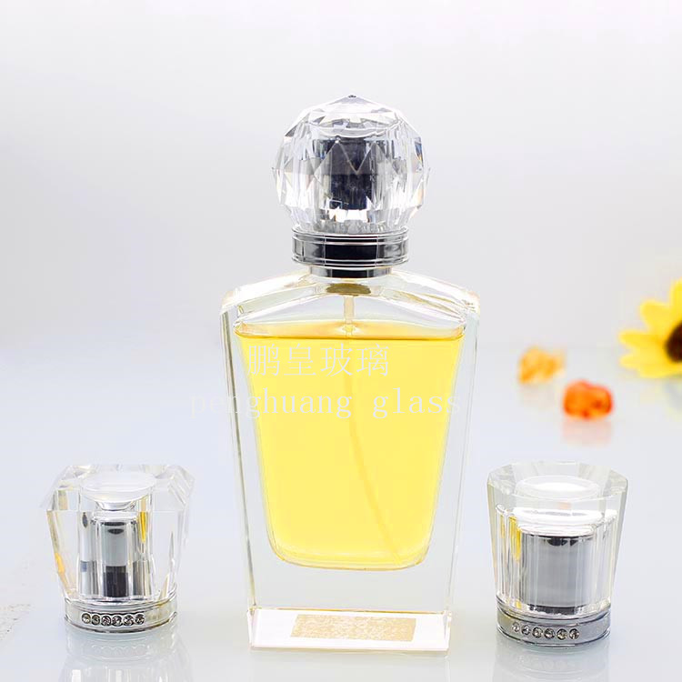 50ml 晶質(zhì)料拋光高檔香水瓶 配優(yōu)質(zhì)水晶蓋子亞克力蓋子