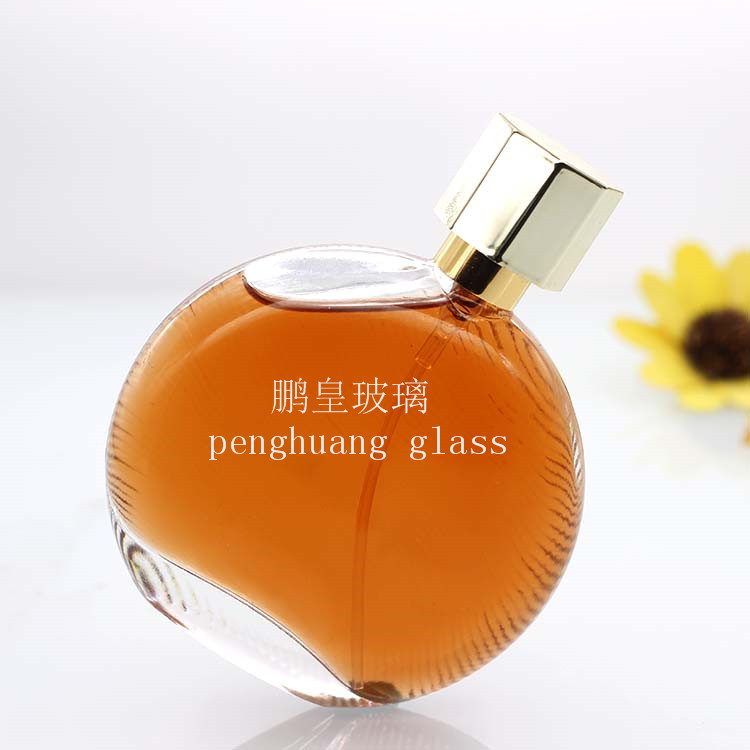 10ml 30ml 50ml新款系列 圓扁型香水瓶配套電鍍蓋子