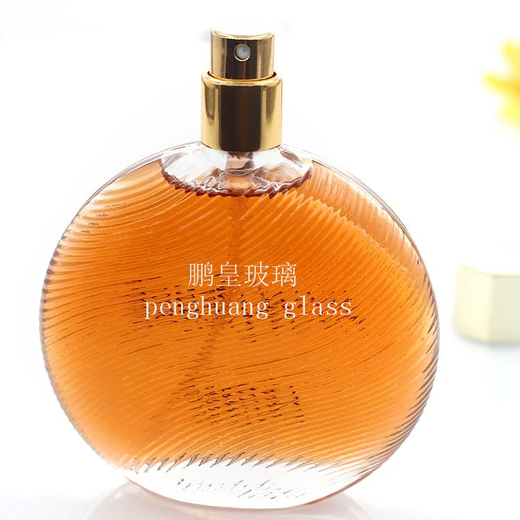 10ml 30ml 50ml新款系列 圓扁型香水瓶配套電鍍蓋子