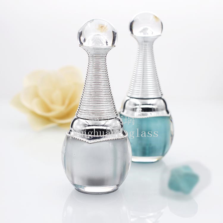 15ml圓形雙層亞克力優質高檔甲油膠瓶  美甲甲油膠瓶