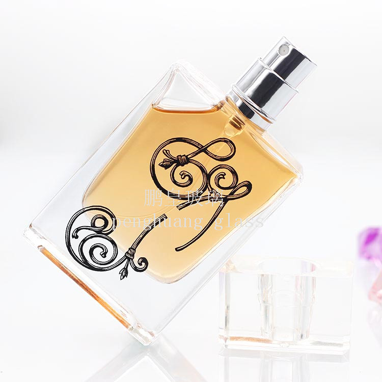 50ml經(jīng)典方形香水瓶配亞克力蓋子