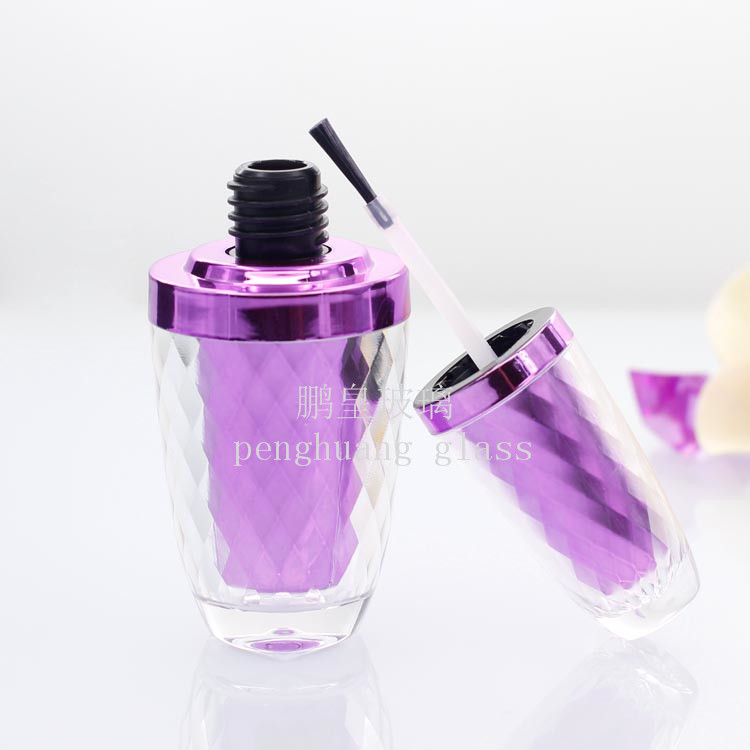 15ml多棱面雙層亞克力優質甲油膠瓶  高檔甲油膠瓶