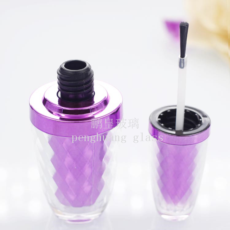 15ml多棱面雙層亞克力優質甲油膠瓶  高檔甲油膠瓶