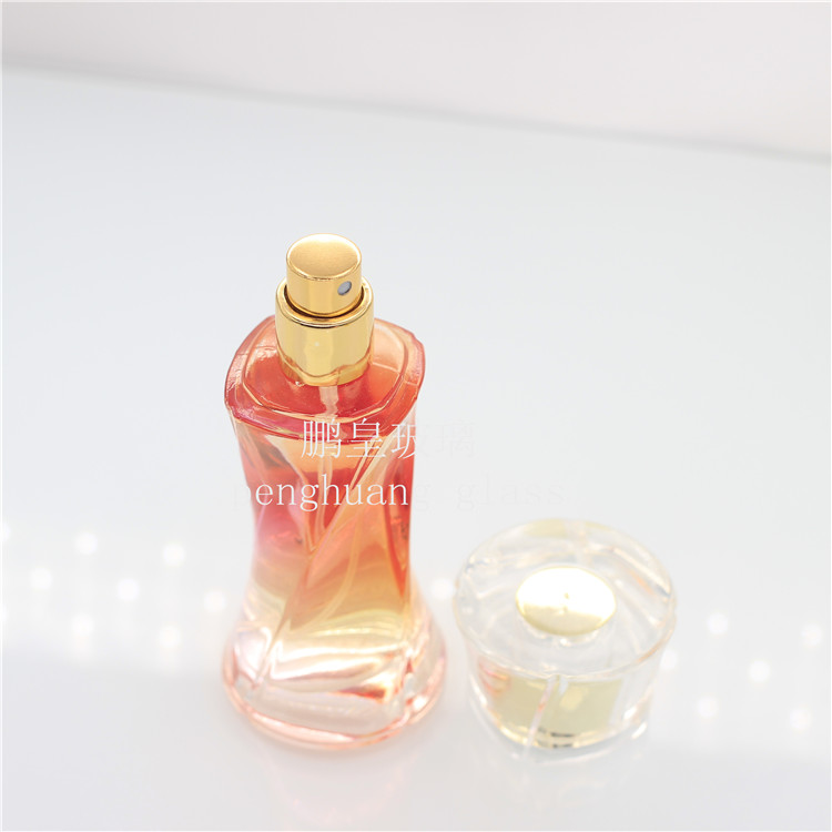 35ml 50ml 旋鈕型 新款香水瓶 配高檔亞克力雙蓋