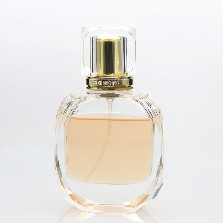 50ml 優質高透晶質料拋光香水瓶 水晶切面 配套高檔水晶蓋子沙林蓋子