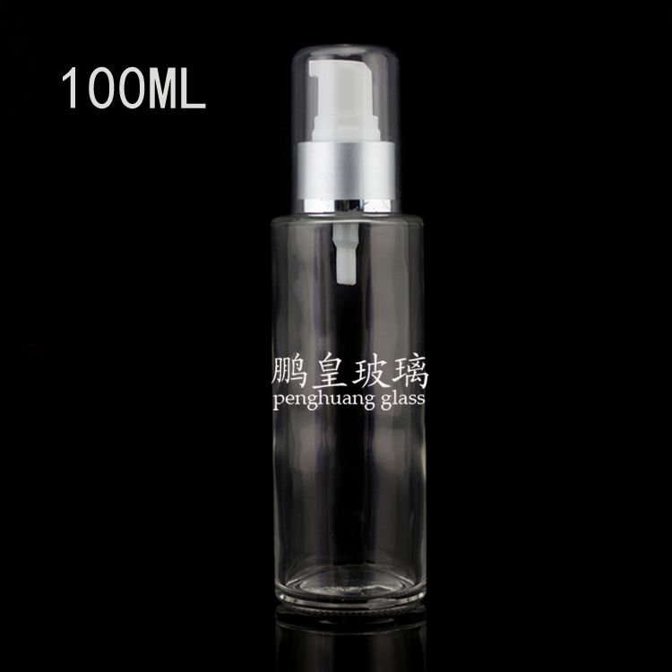 電化鋁系列100ml透明乳液瓶瓶