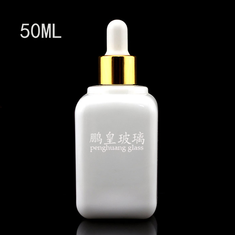 50ml白瓷方形精油瓶
