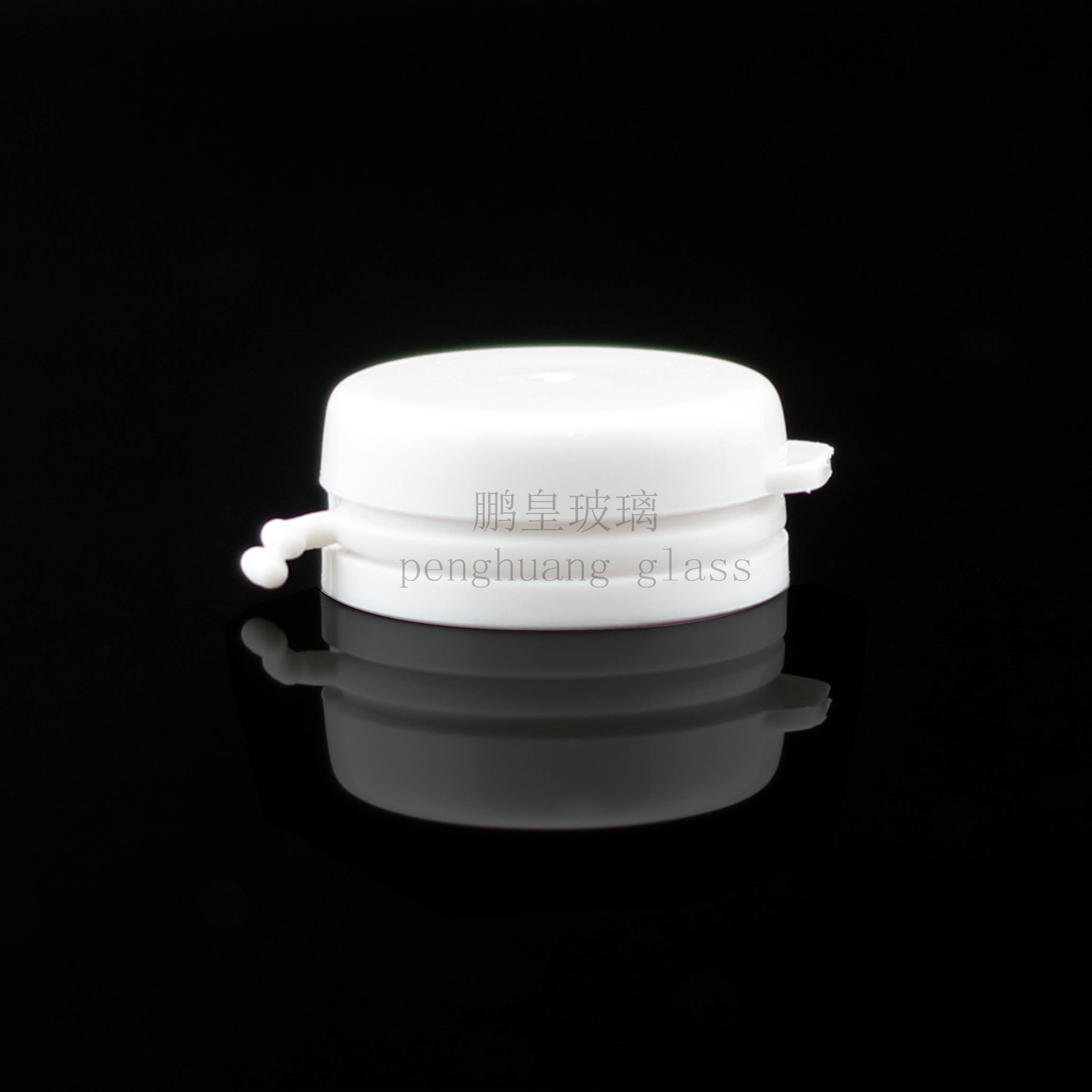 22口徑白色塑料鴨嘴帽卡口蓋子