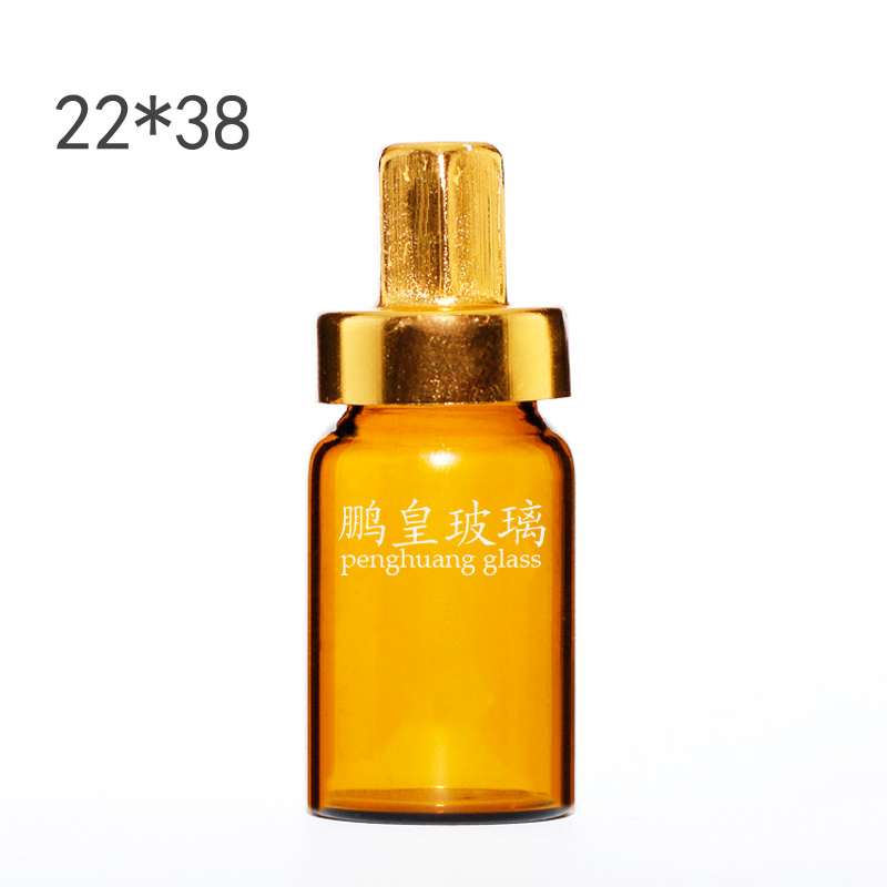 8ml 茶色卡口拉管瓶配八角高帽電化鋁蓋子