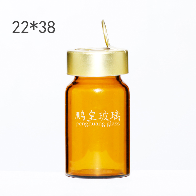 8ml 茶色卡口拉管瓶配八角高帽電化鋁蓋子