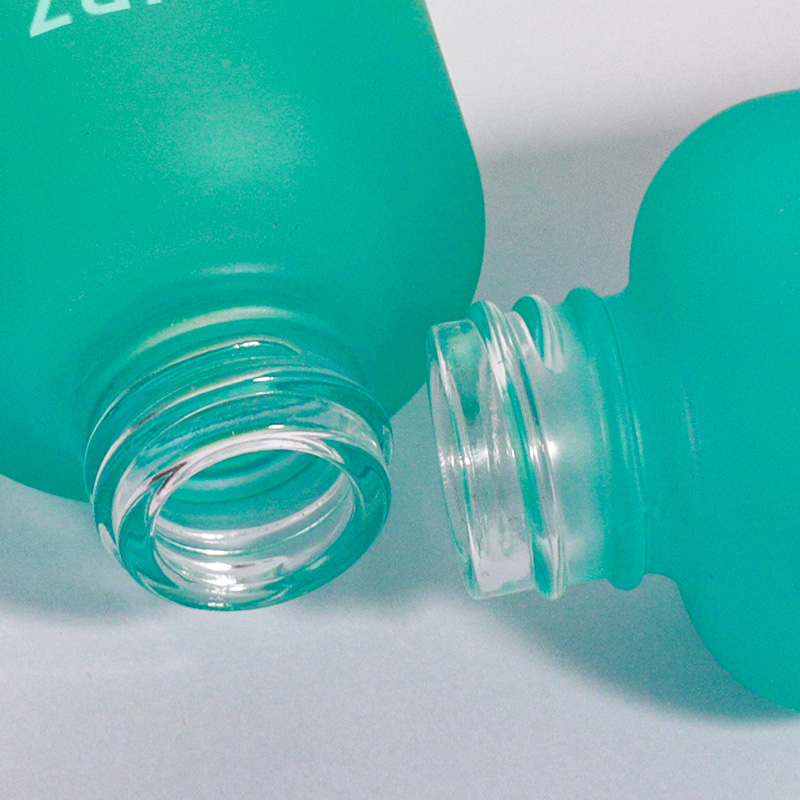 廠家定制30ml圓底圓肩磨砂膠頭滴管玻璃瓶 面部精油小樣分裝瓶